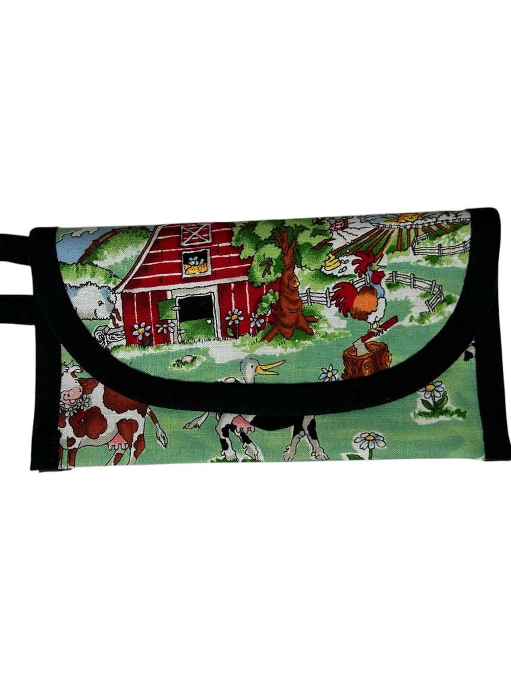 NWOT Barnyard Scene Wallet Wristlet